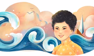 Tôn vinh ‘Thuyền và Biển’ cùng thi sĩ Xuân Quỳnh trên trang chủ Google Tiếng Việt