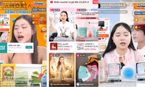 Livestream và video ngắn 'chiếm sóng' trên sàn thương mại điện tử
