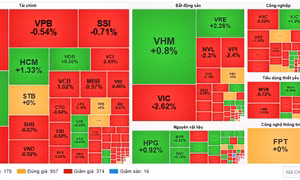 Áp lực bán gia tăng, VN-Index mất gần 14 điểm trong sáng 7/9