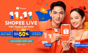 Shopee tiếp tục tung loạt ưu đãi hấp dẫn qua chuỗi livestream 11 ngày