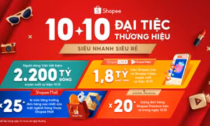 Hàng chính hãng bùng nổ trong chiến dịch 10.10 của Shopee