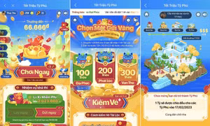 Ngân hàng, ví điện tử đua nhau mở game Tết trên ứng dụng