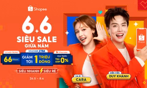 Shopee khuấy động mùa hè với ‘6.6 Siêu sale giữa năm’, miễn phí vận chuyển 0 đồng