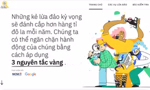 Ra mắt website 'Dấu hiệu lừa đảo' giúp người dùng nhận biết về lừa đảo trực tuyến