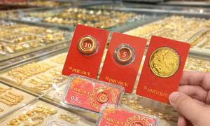 Giá vàng thế giới tăng trên 5.200 USD/ounce, vàng nhẫn SJC áp sát vàng miếng