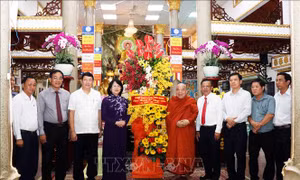 Phó Chủ tịch nước chúc mừng các cơ sở phật giáo nhân Lễ Phật đản