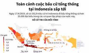 Toàn cảnh cuộc bầu cử tổng thống tại Indonesia sắp tới