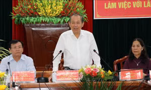 Phó Thủ tướng Trương Hòa Bình làm việc với lãnh đạo tỉnh Kon Tum ​