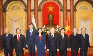 Tổng Bí thư, Chủ tịch nước Nguyễn Phú Trọng tiếp các Đại sứ trình Quốc thư