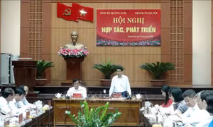 Quảng Nam - Hà Nội tăng cường hợp tác, phát triển trên nhiều lĩnh vực