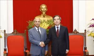 Trưởng Ban Kinh tế Trung ương Nguyễn Văn Bình tiếp Đại sứ Vương quốc Saudi Arabia
