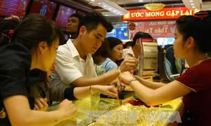 Giá vàng trong nước tăng 80.000 đồng/lượng