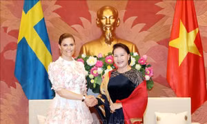 Chủ tịch Quốc hội Nguyễn Thị Kim Ngân tiếp Công chúa kế vị Thụy Điển