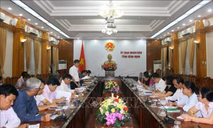 Đoàn kiểm tra của Ủy ban Dân tộc làm việc tại Bình Định