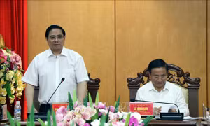 Đoàn Tiểu ban Văn kiện Đại hội XIII khảo sát và làm việc tại Hà Tĩnh