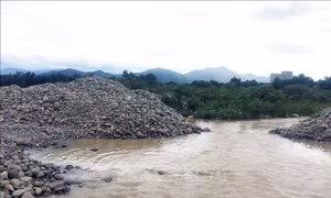 Chấn chỉnh tình trạng khai thác cát trên sông Dinh