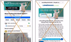 Cảnh báo dịch vụ giả mạo chứng chỉ hành nghề, giấy phép hành nghề Sở Y tế 
