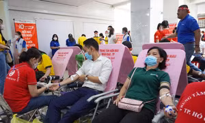 TP Hồ Chí Minh: Hàng ngàn người tham dự ngày hội hiến máu tình nguyện 