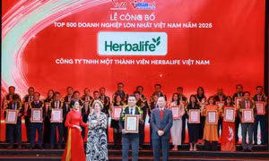 Herbalife Việt Nam được vinh danh Top 500 Doanh nghiệp lớn nhất Việt Nam năm thứ 7 liên tiếp