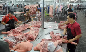 Sức mua thịt lợn chợ truyền thống giảm, siêu thị đắt khách