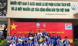 Thanh thiếu niên kiều bào tự hào cùng hành trình 50 năm non sông liền một dải