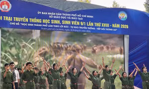 15.000 học sinh TP Hồ Chí Minh tham gia Hội trại truyền thống