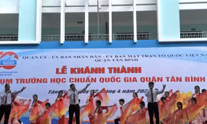 TP Hồ Chí Minh khánh thành cụm 3 trường công lập đạt chuẩn quốc gia
