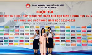 Học sinh TP Hồ Chí Minh tranh tài nghiên cứu khoa học