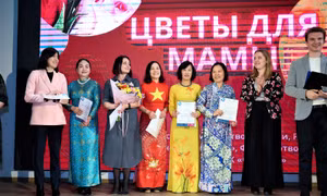 Giao lưu ca nhạc Nga-Việt nhân Nhân kỷ niệm ngày Quốc tế Phụ nữ tại Moskva
