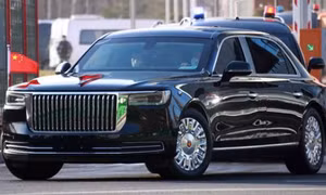 Siêu xe Hồng Kỳ cực hiếm xuất hiện tại lễ đón Chủ tịch Tập Cận Bình ở Moskva