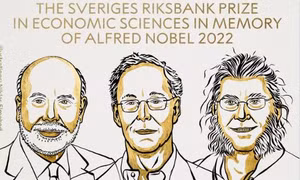 Cựu Chủ tịch FED Ben Bernanke và hai nhà kinh tế đồng hương chung giải Nobel Kinh tế 2022