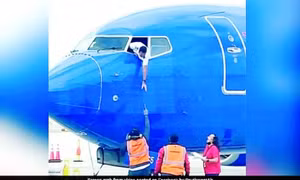 Video phi công nhoài người khỏi buồng lái để lấy lại điện thoại cho hành khách