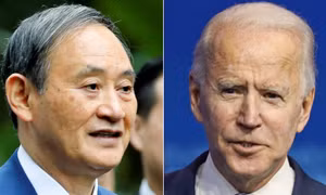 Thủ tướng Nhật Bản Suga điện đàm với ông Joe Biden