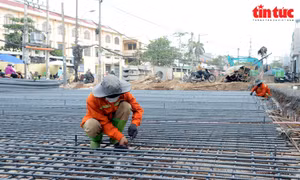 TP Hồ Chí Minh đẩy nhanh tiến độ thi công cầu Long Kiểng, kịp hoàn thành trước Lễ 2/9