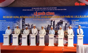 Khởi công dự án kết nối TP Hồ Chí Minh với tỉnh Long An