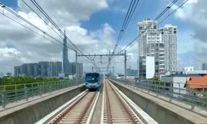 Chạy thử nghiệm toàn tuyến metro 1 do kỹ thuật viên lái tàu Việt Nam vận hành