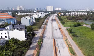 Cận cảnh dự án gần 1.500 tỷ đồng kết nối TP Hồ Chí Minh với Long An sau hơn 1 năm thi công
