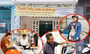 ‘Trạm tiếp nối 0 đồng’ tiếp nối yêu thương