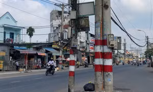 Điện lực TP Hồ Chí Minh làm rõ việc chậm di dời trụ điện trên đường Nguyễn Thị Định