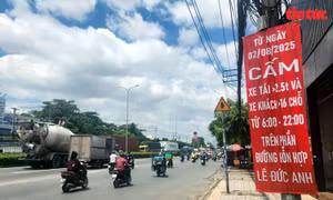 TP Hồ Chí Minh: Cấm xe tải và xe khách dừng, đỗ trên đường Đỗ Mười, Lê Đức Anh từ ngày 2/8