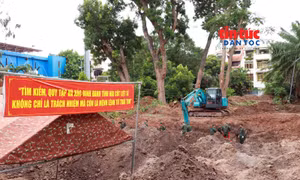 Xuyên lễ tìm kiếm hài cốt liệt sĩ tại Công viên Lê Thị Riêng