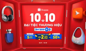 Bốn điều hấp dẫn không thể bỏ lỡ tại ‘10.10 Đại Tiệc Thương Hiệu’ của Shopee