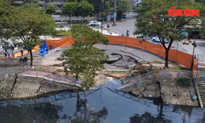 TP Hồ Chí Minh: Xác định nguyên nhân sụt lún bờ kênh Tàu Hũ