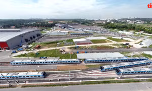 Ngắm 17 đoàn tàu tuyến metro Bến Thành - Suối Tiên chờ ngày chạy thử
