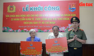 TP Hồ Chí Minh: Xây nhà cho hội viên Hội Cựu Công an nhân dân có hoàn cảnh đặc biệt khó khăn