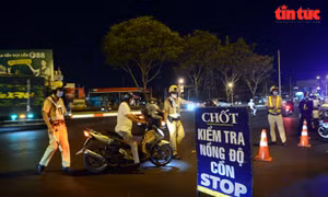 TP Hồ Chí Minh: Trên 900 trường hợp vi phạm nồng độ cồn bị xử phạt trong 3 ngày Tết