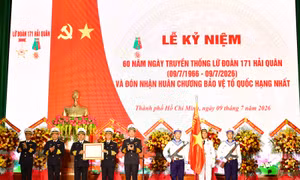 Lữ đoàn 171 đón nhận Huân chương Bảo vệ Tổ quốc hạng Nhất lần thứ hai