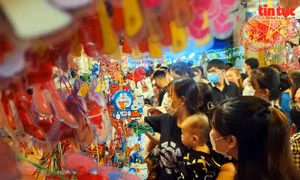 TP Hồ Chí Minh: Phố lồng đèn Trung thu nhộn nhịp tối cuối tuần