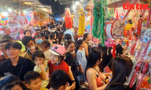 Nhộn nhịp phố lồng đèn tại TP Hồ Chí Minh