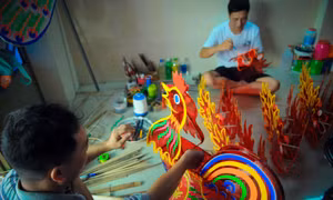 Gia đình hơn 50 năm làm lồng đèn truyền thống ở TP Hồ Chí Minh